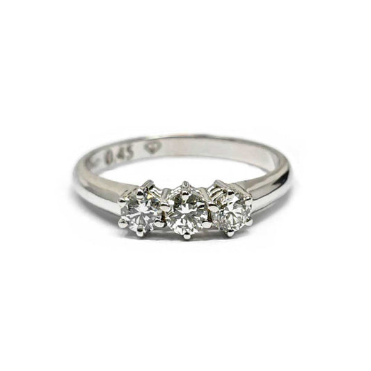 Anello Trilogy con Diamanti CT 0.45