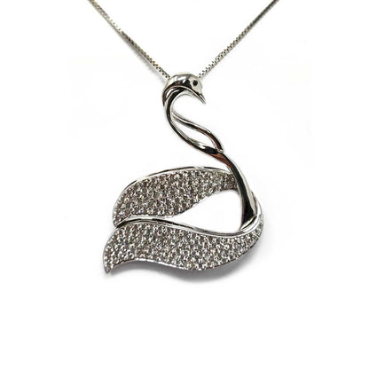 Pendente in Oro e Diamanti CT 2.92 Cigno Collezione S.Dalì