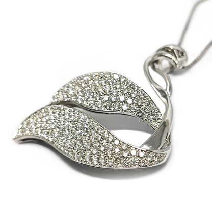 Pendente in Oro e Diamanti CT 2.92 Cigno Collezione S.Dalì