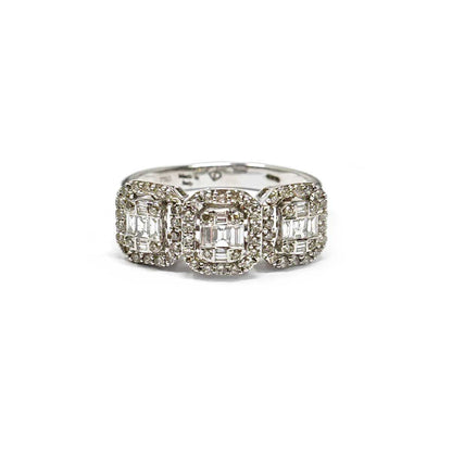 Anello Trilogy Quadraro con Diamanti  CT 0.66