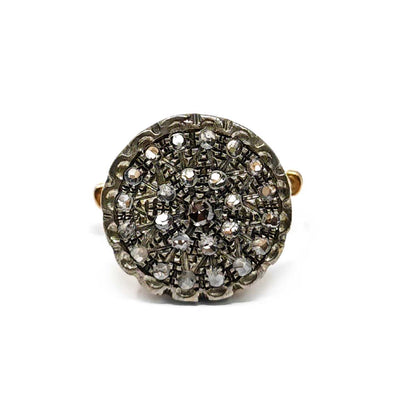 Anello Toppa Palermitana con Diamanti Coronè