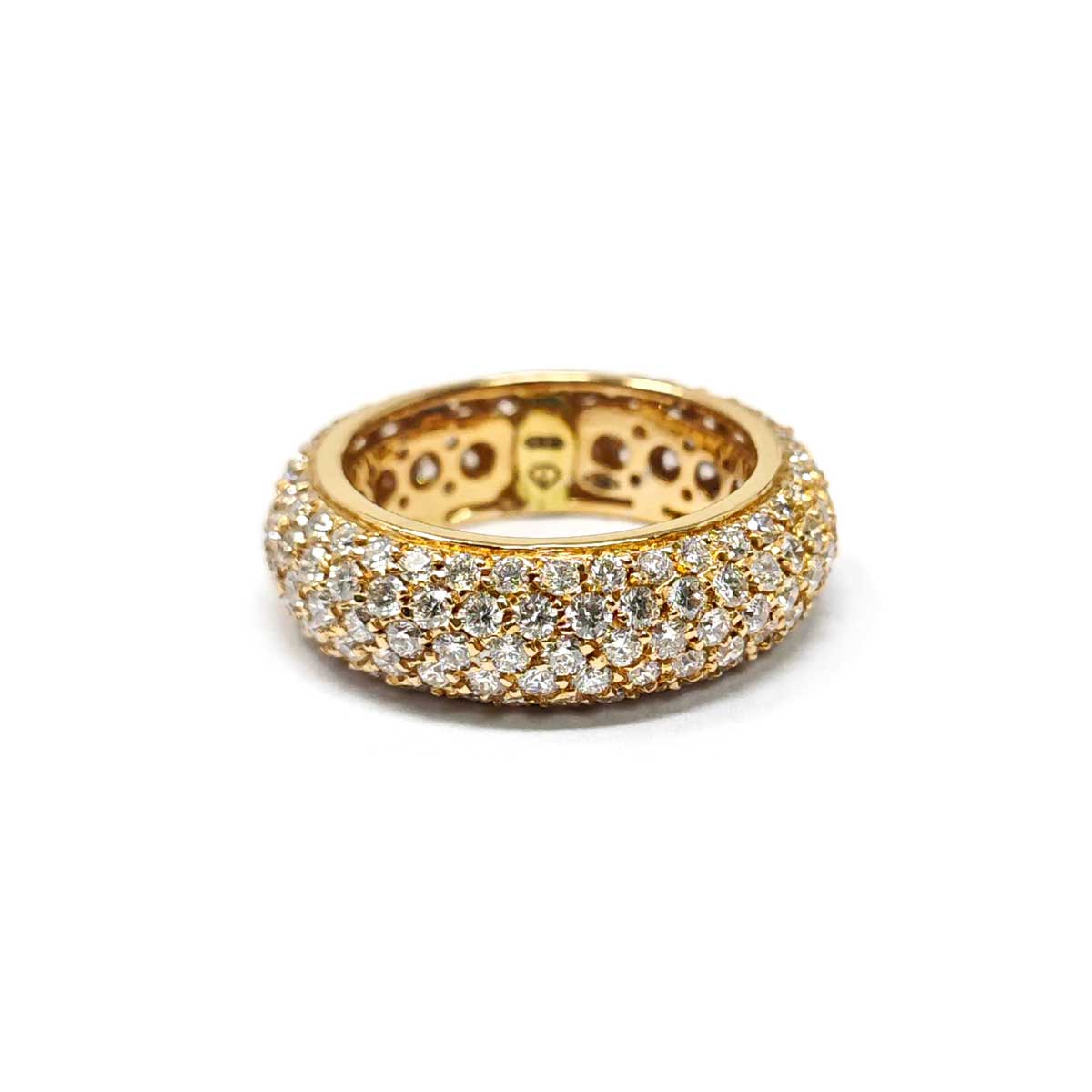 Anello Fascia in Oro Rosa e Diamanti CT 3.95