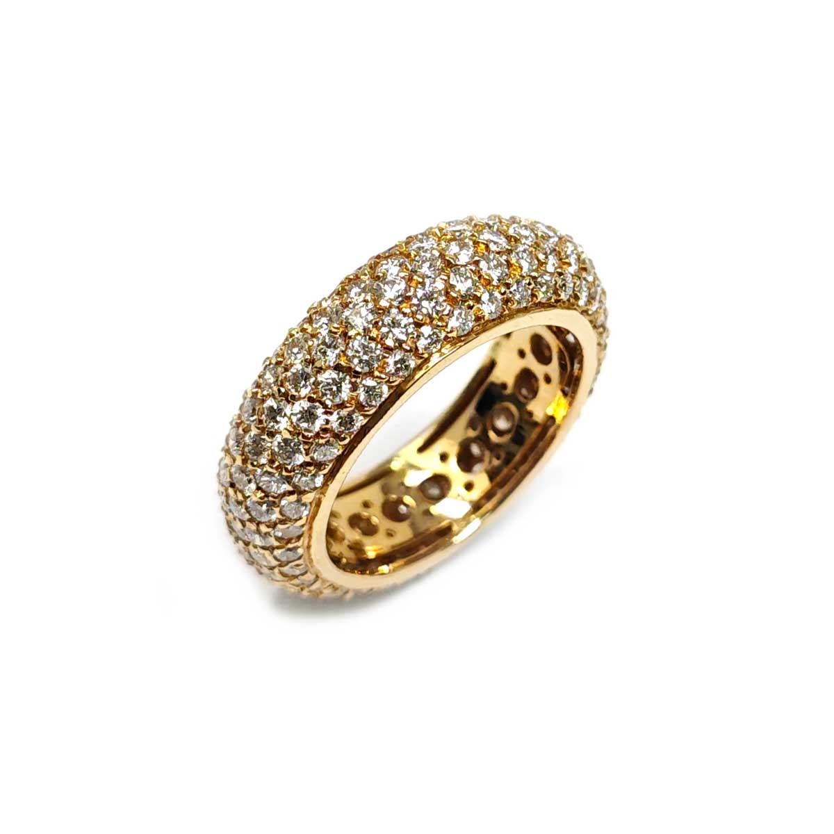 Anello Fascia in Oro Rosa e Diamanti CT 3.95