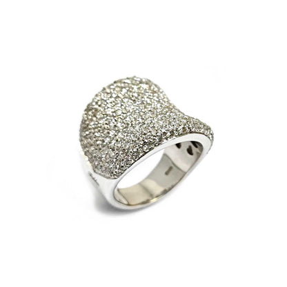 Anello Fascia in Oro Bianco e Diamanti CT 3.00