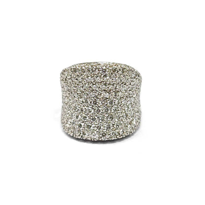 Anello Fascia in Oro Bianco e Diamanti CT 3.00