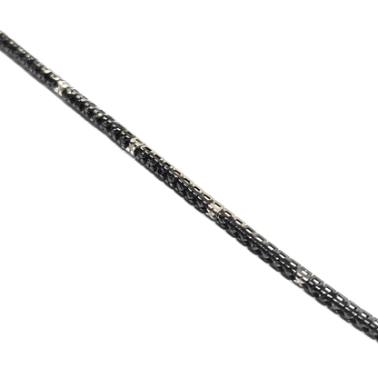 Bracciale Tennis con Diamanti Neri CT 0.50 e Bianchi CT 0.07