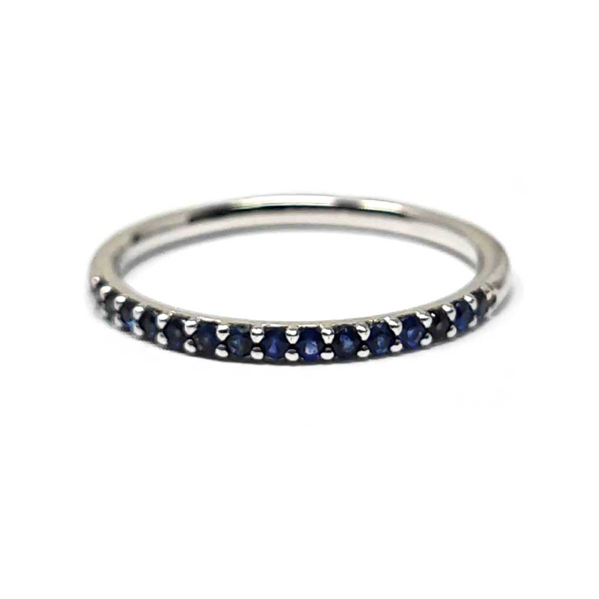 Anello Veretta con Zaffiri CT 0.25