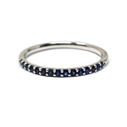 Anello Veretta con Zaffiri CT 0.25