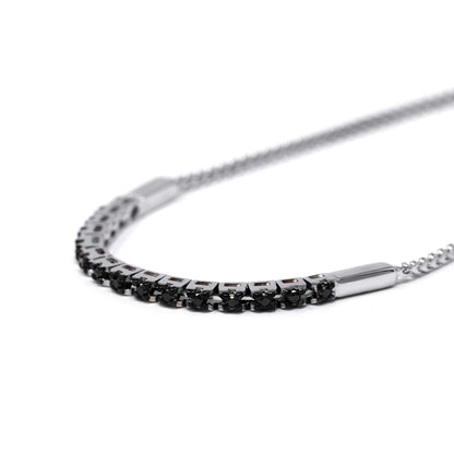 Bracciale Tennis con Diamanti Neri CT 0.10