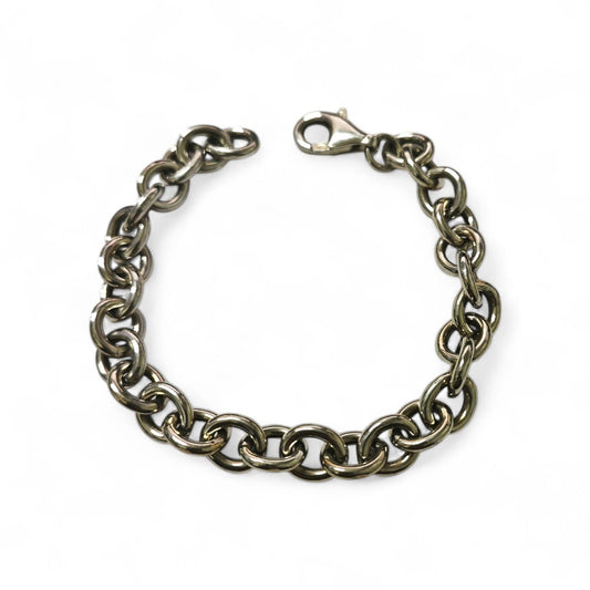 Bracciale con Anellini Argento 925 cm 18.5