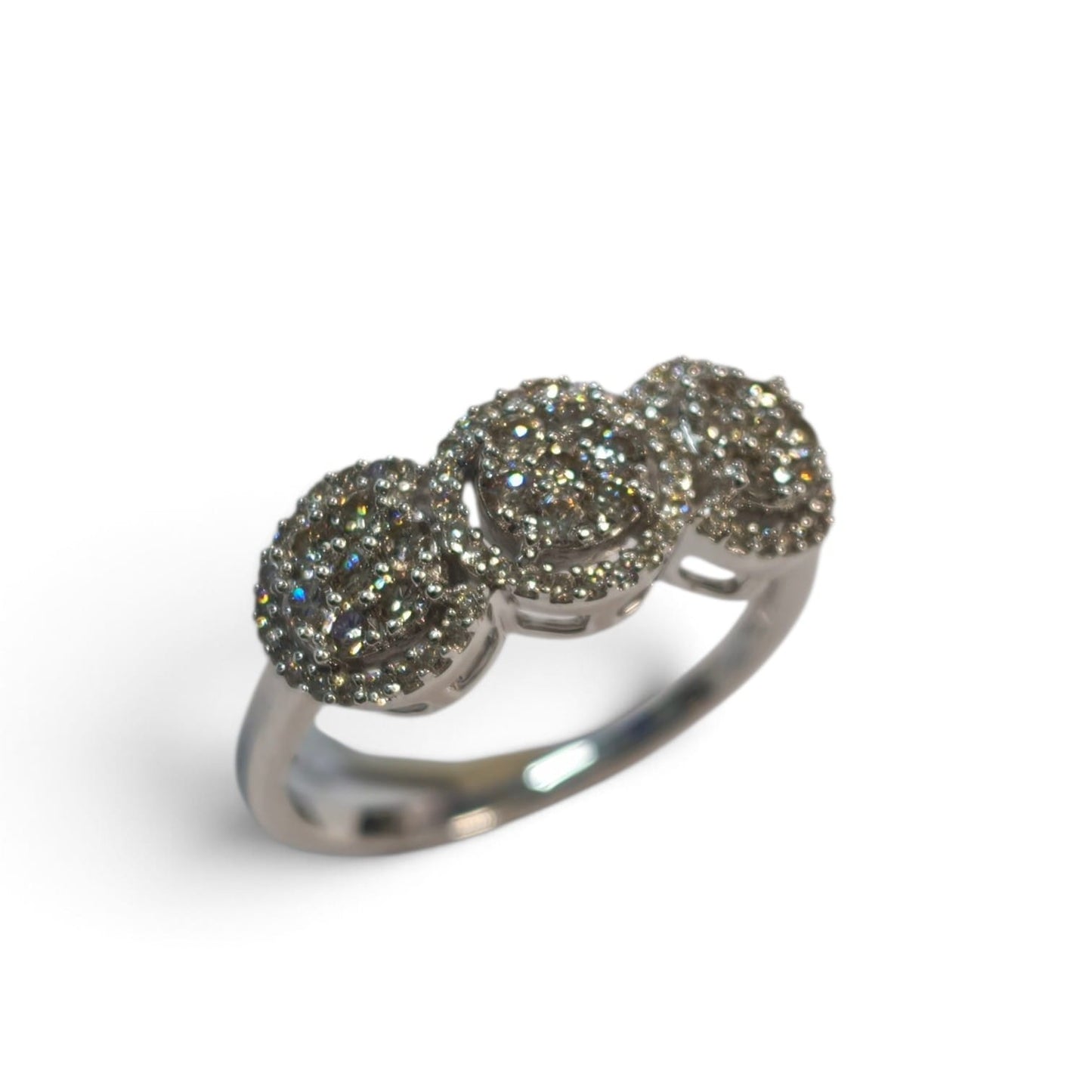Anello Trilogy Rosetta con Diamanti CT 0.57