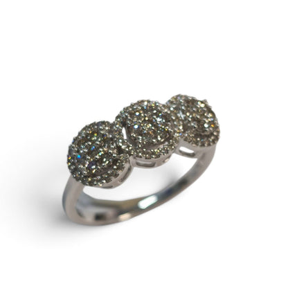 Anello Trilogy Rosetta con Diamanti CT 0.57