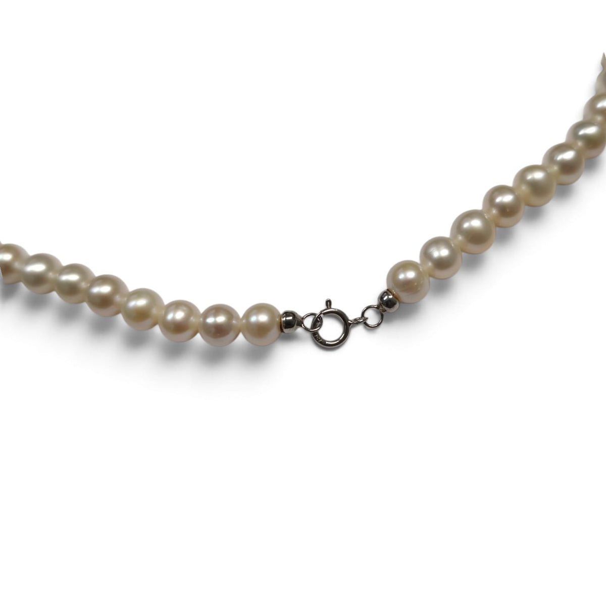 Girocollo di Perle Freshwater 6/6.5 mm con chiusura in oro18kt