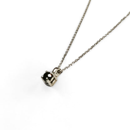Pendente Punto Luce con Diamante Nero CT 0.16