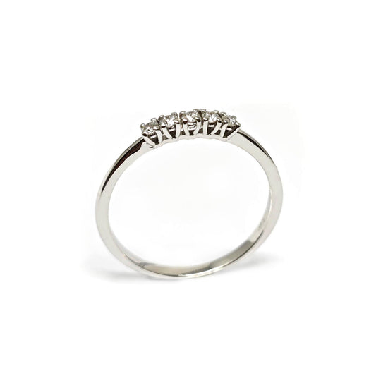 Anello Veretta con Diamanti CT 0.25