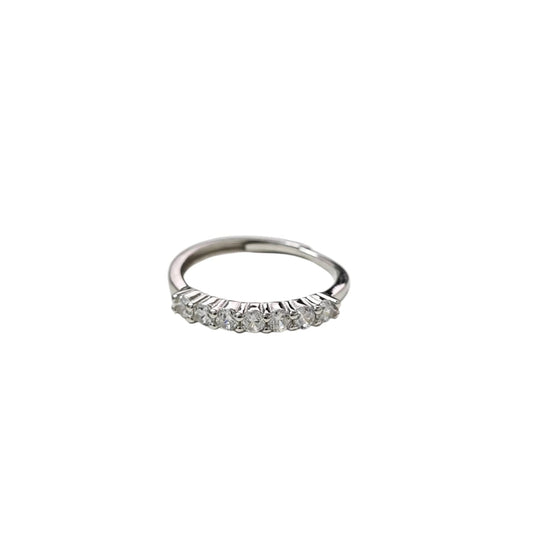 Anello in Argento 925 con Zirconi Taglio Brillante – Regolabile