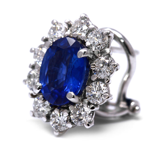 Orecchini con Zaffiri CT 2.96 e Diamanti CT 1.52