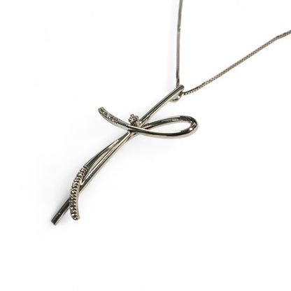 Pendente Croce con Diamanti CT 0.15