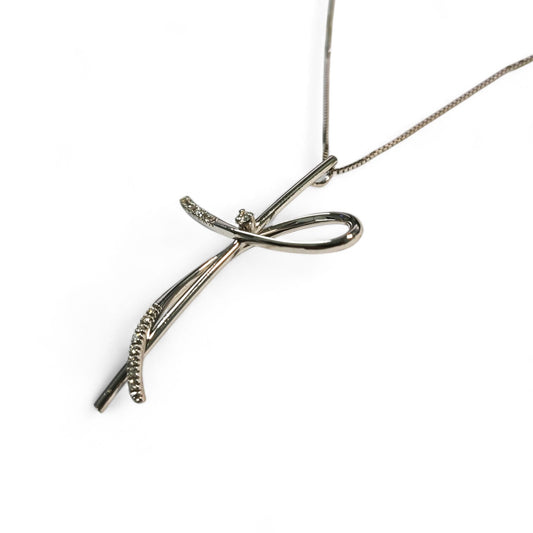 Pendente Croce con Diamanti CT 0.15