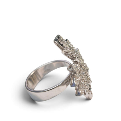 Anello Fantasia in Oro Bianco 18kt con Diamanti CT 1.78