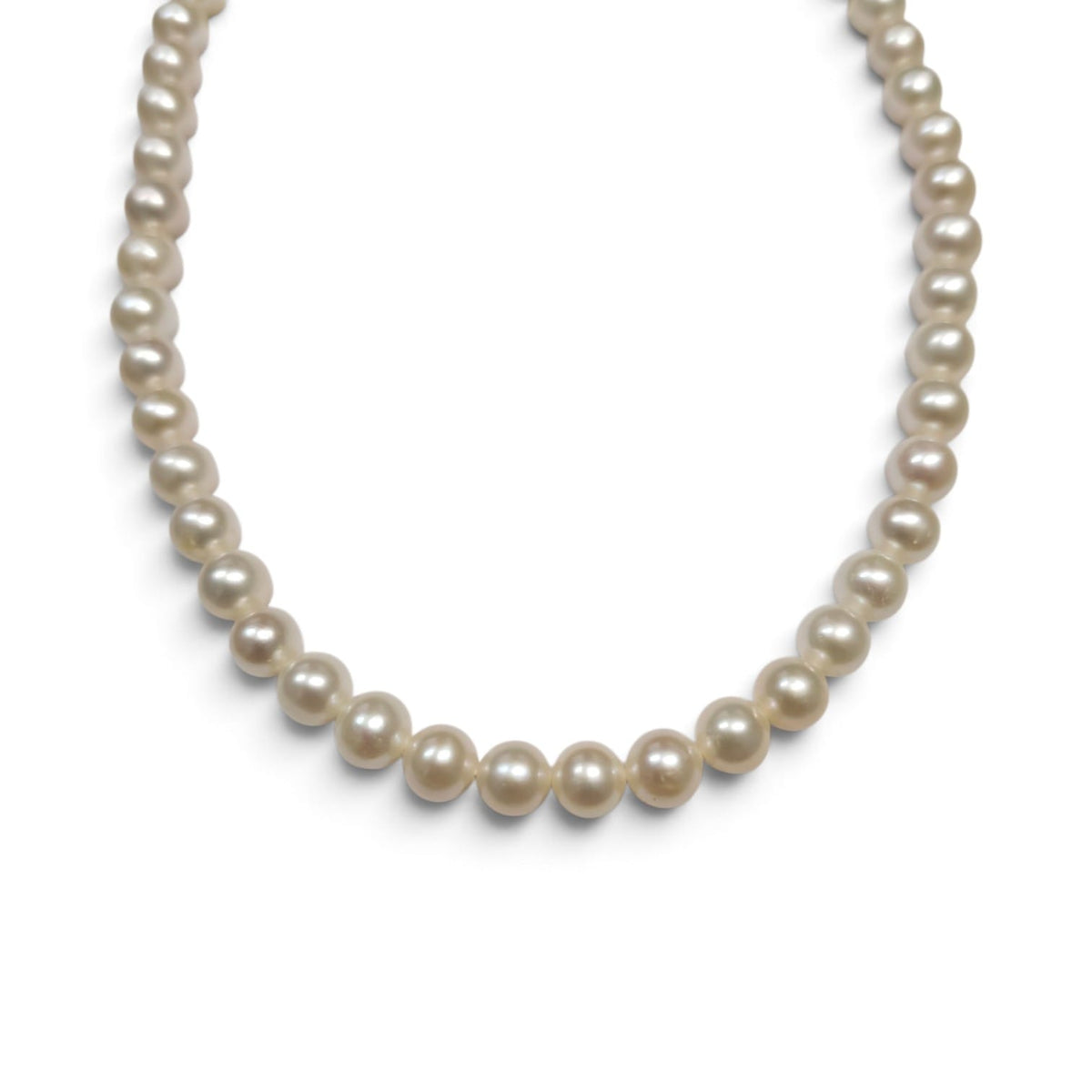 Girocollo di Perle Freshwater 6/6.5 mm con chiusura in oro18kt