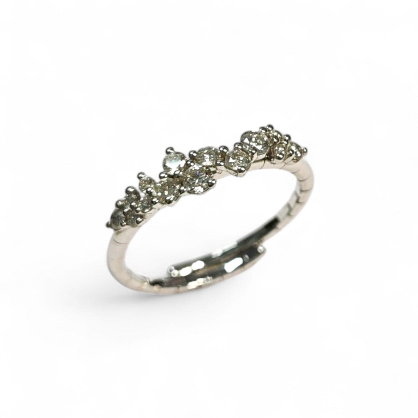 Anello Molla con Diamanti CT 0.42