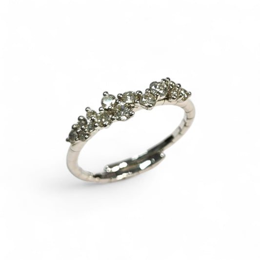 Anello Molla con Diamanti CT 0.42