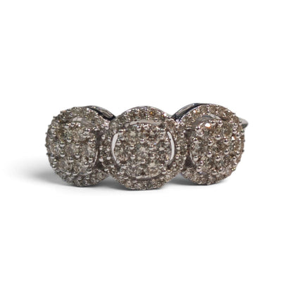 Anello Trilogy Rosetta con Diamanti CT 0.57