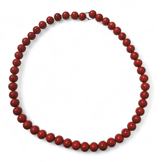 Filo di Corallo Rosso Moro Mediterraneo EX 9,5/10 mm