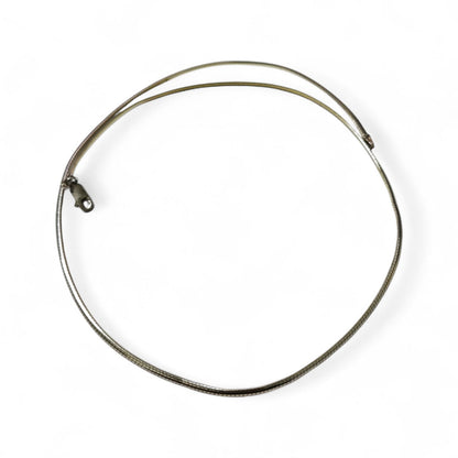 Girocollo in Argento 925 Rigido Bicolore cm 40
