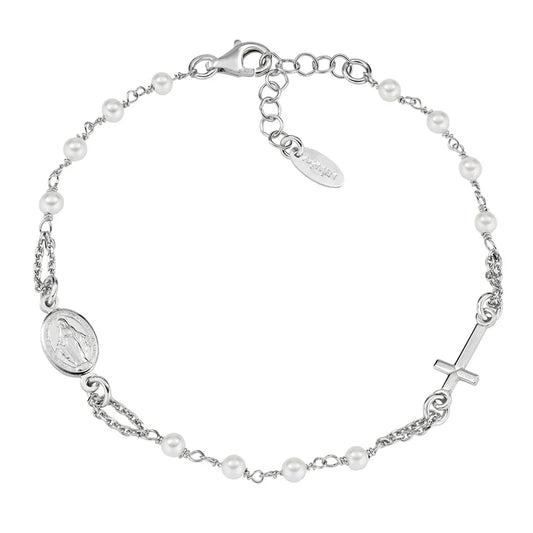 Bracciale Rosario con Perle di Cristallo Ref. BROBPSW3