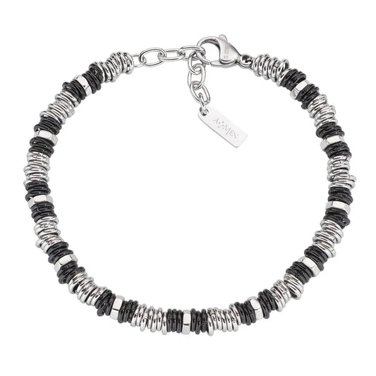 Bracciale in Acciaio Bicolore con Rondelle Ref. ACBR515