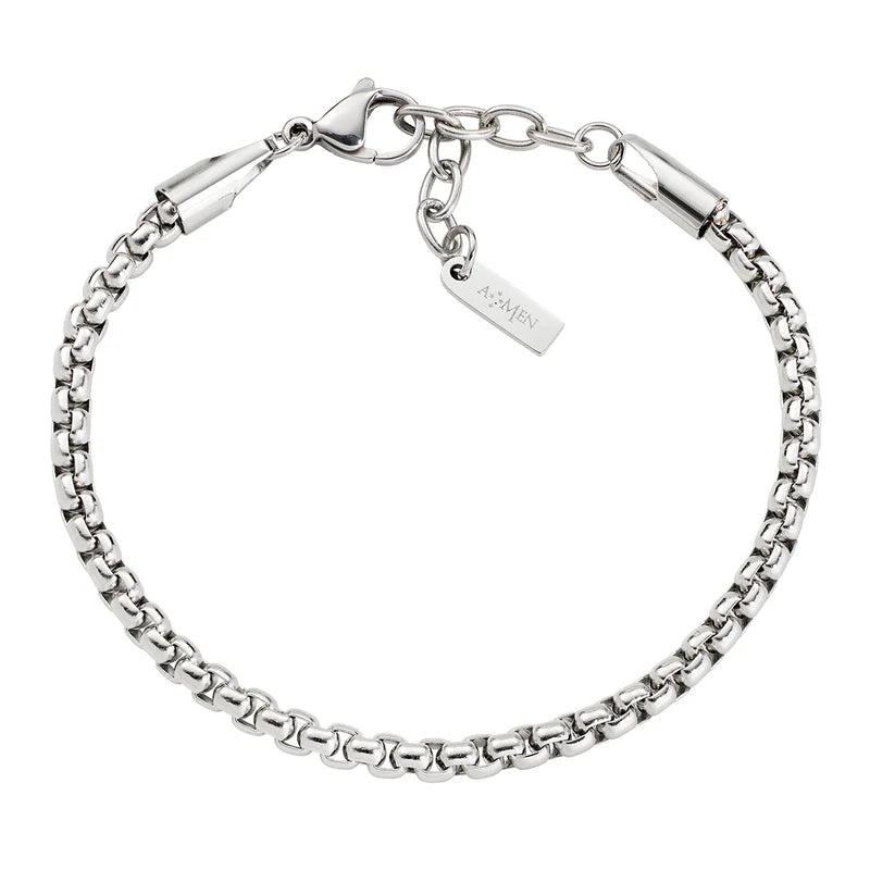 Bracciale Catena Box in Acciaio Ref. ACBR111