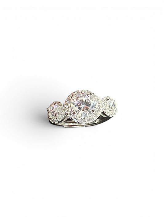 Anello Trilogy Royale in Argento 925 con Zirconi