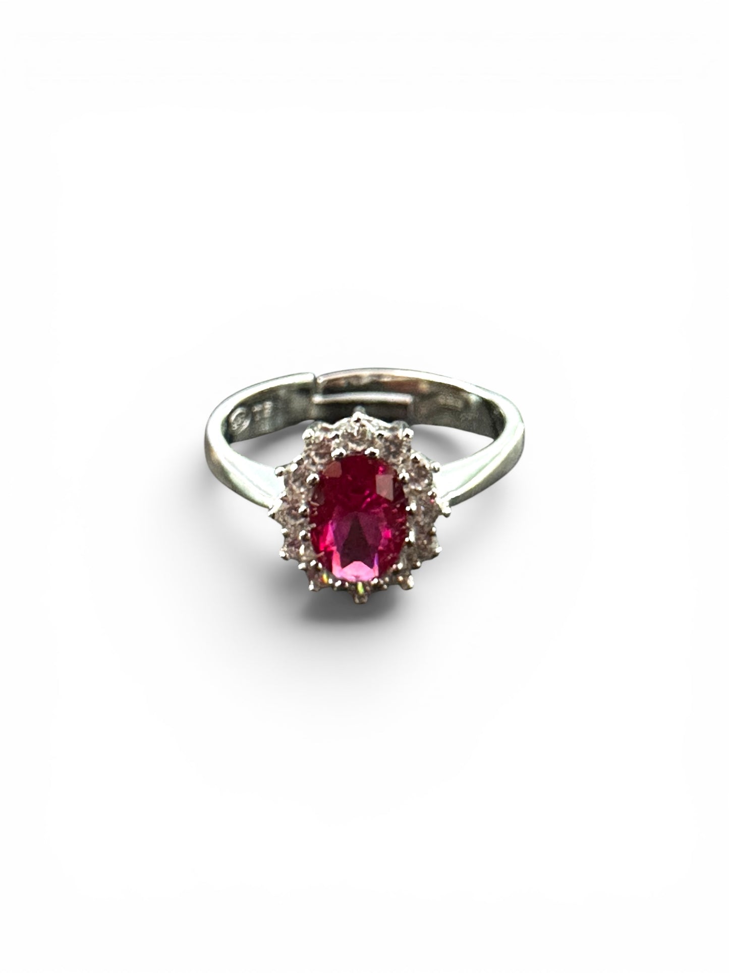 Anello Cestello Color in Argento 925 con Zirconi Colorati