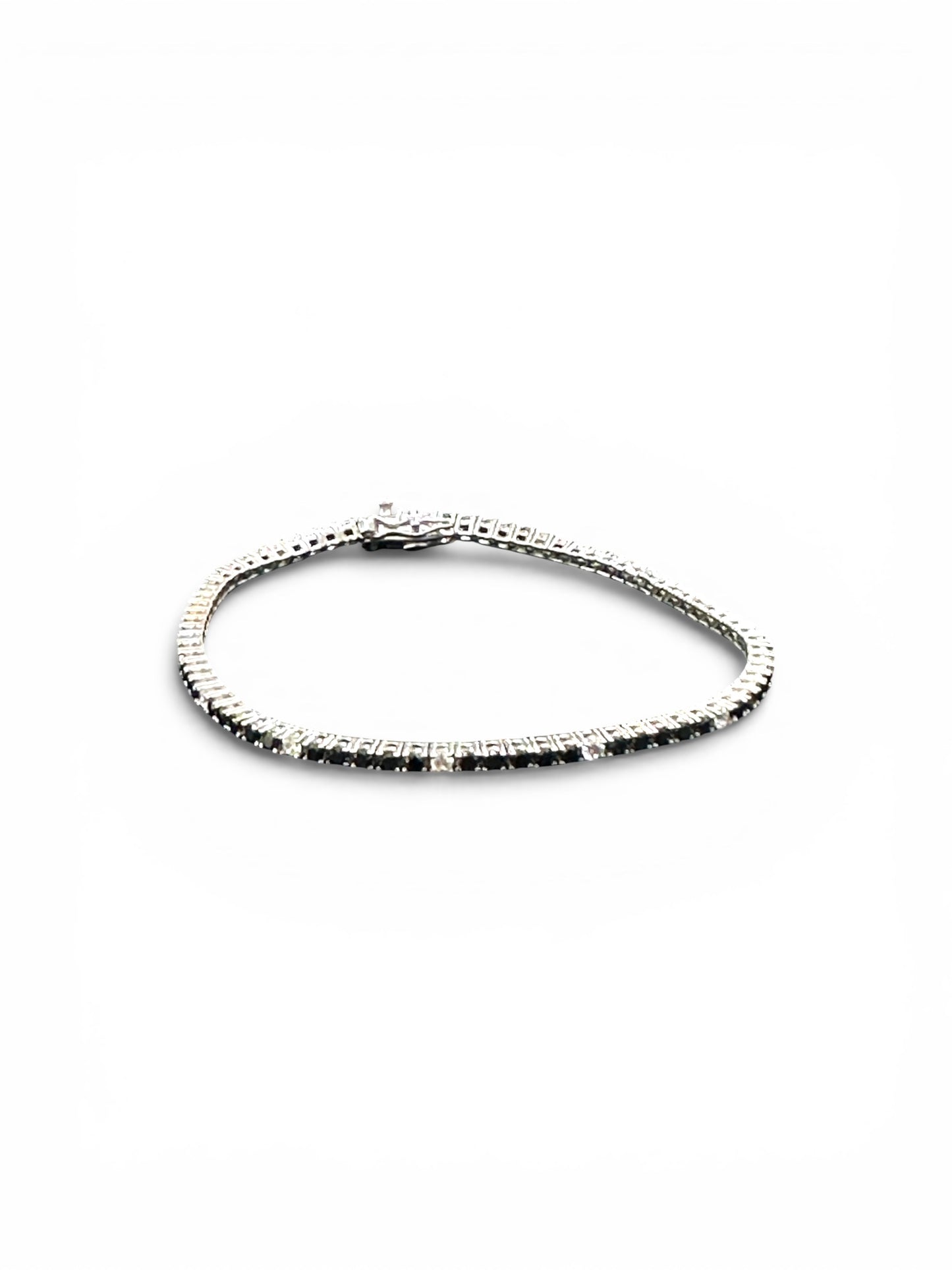Bracciale Tennis Nero e Bianco ogni 5