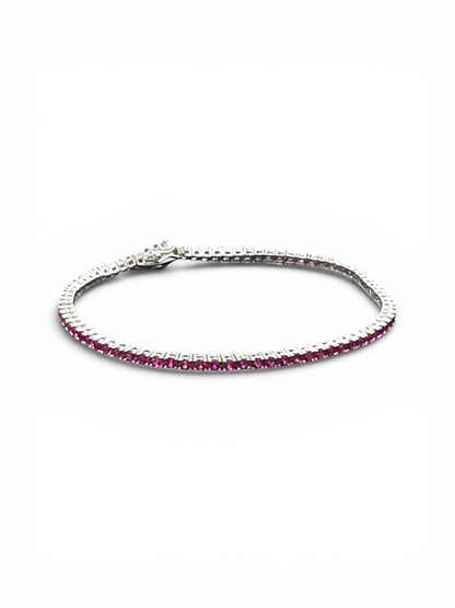 Bracciale Tennis Colorati in Argento 925 con Zirconi Colorati