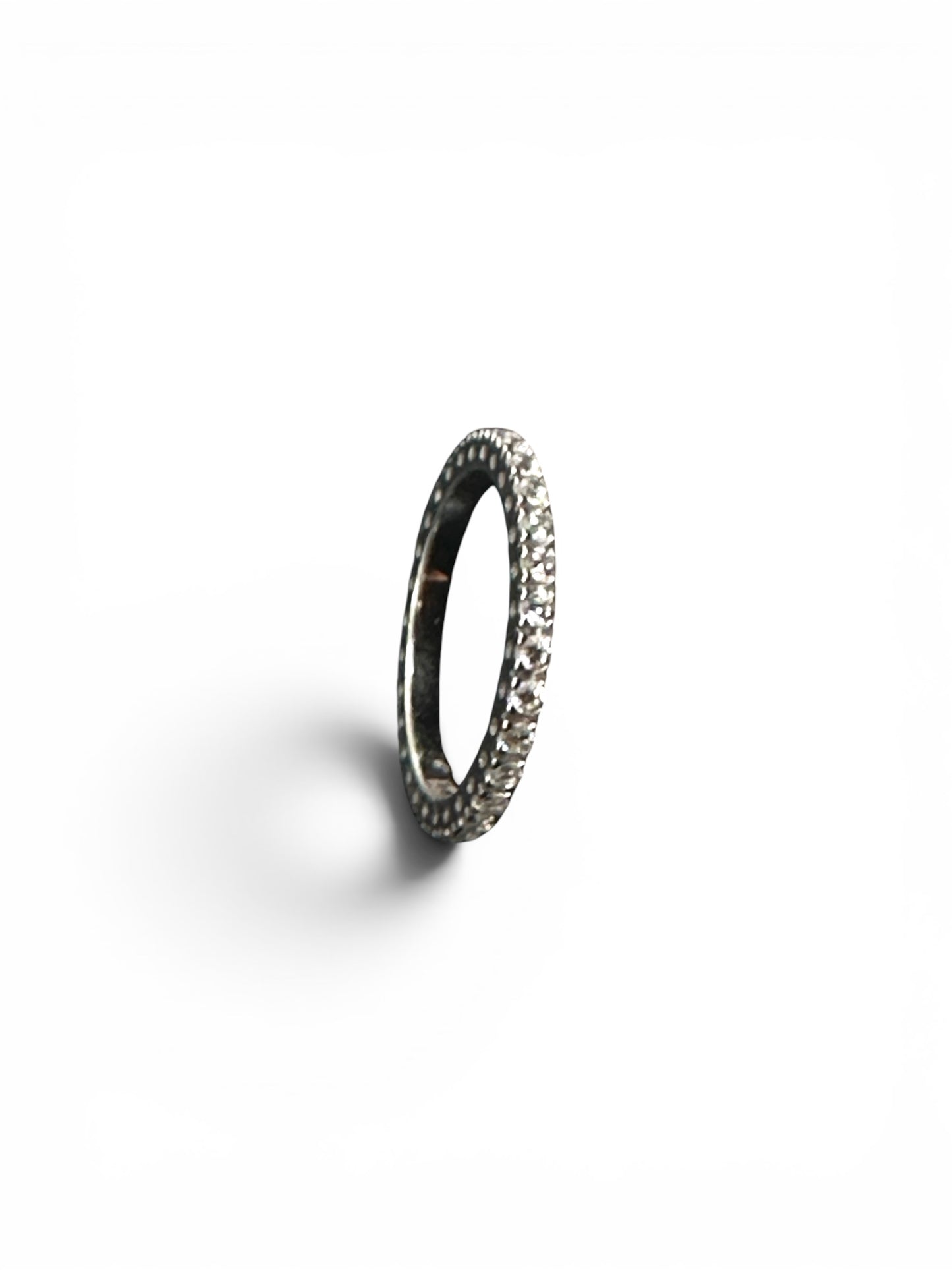 Anello Giradito in Argento 925 con Zirconi