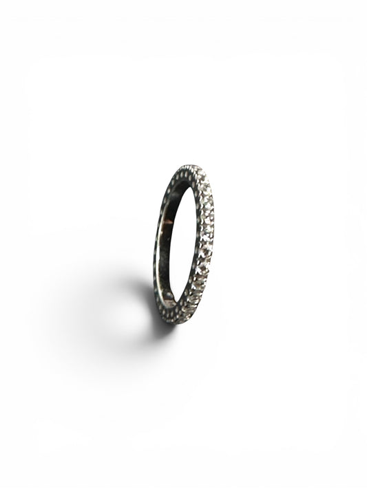 Anello Giradito in Argento 925 con Zirconi