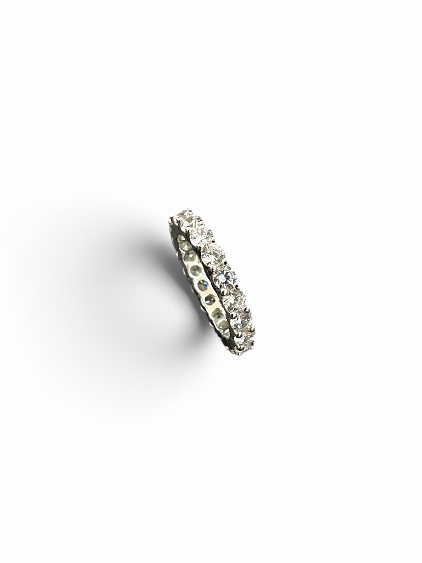 Anello Giradito in Argento 925 con Zirconi