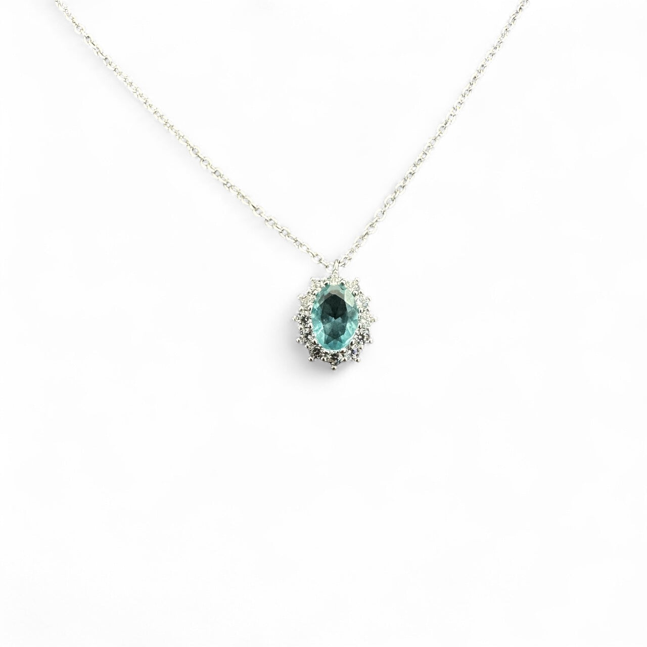 Pendente in Argento 925 Cestello con Zircone Colorato Diverse Varianti