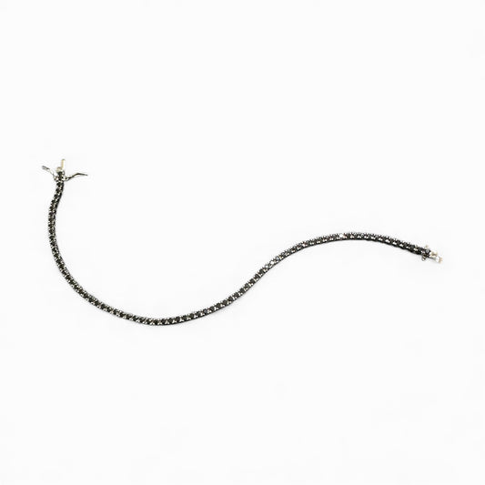 Bracciale tennis con zirconi neri – varie misure