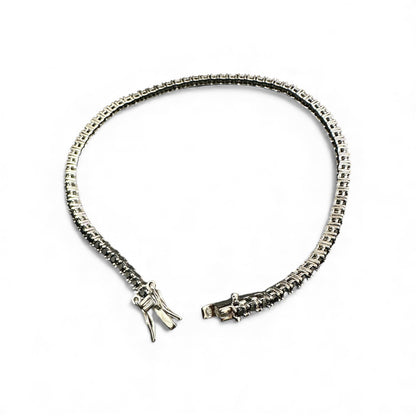 Bracciale tennis con zirconi neri – varie misure