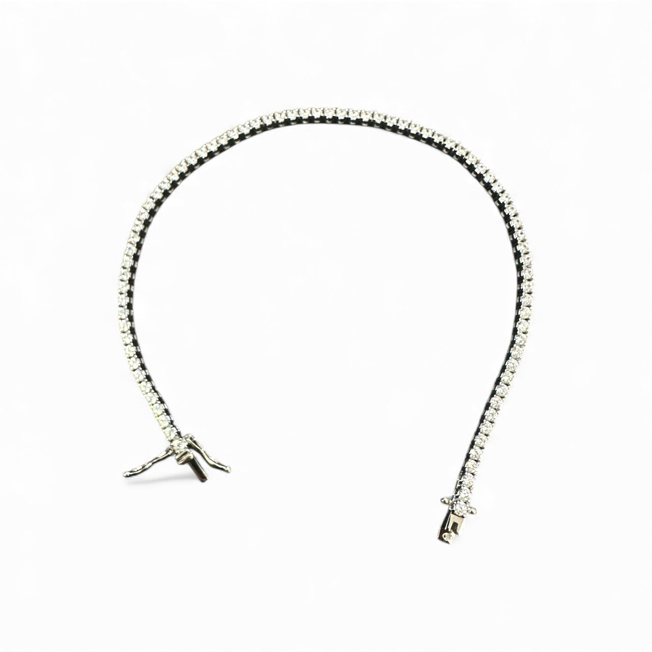Bracciale Tennis Zirconi Bianchi – Disponibile in Vari Spessori