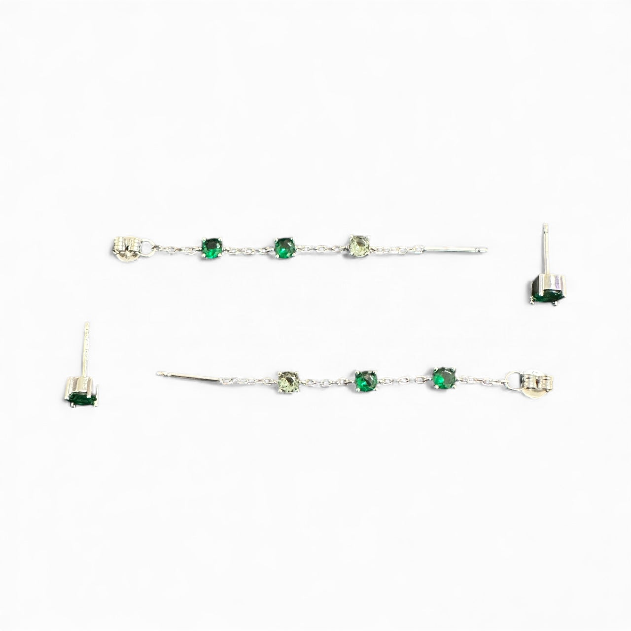 Orecchini Pendenti in Argento con Pietre Colorate – Disponibili in Vari Colori