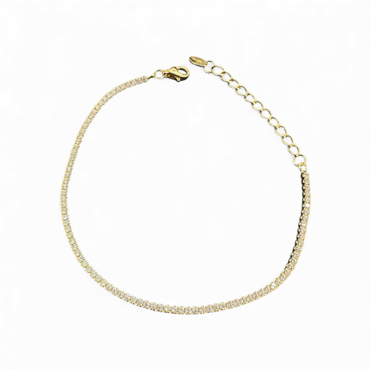 Bracciale Tennis Regolabile in Argento 925 – 1.5 mm