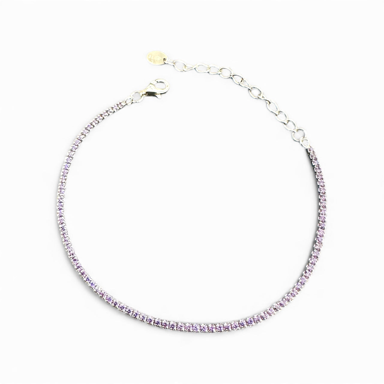 Bracciale Tennis Regolabile in Argento 925 – 1.5 mm