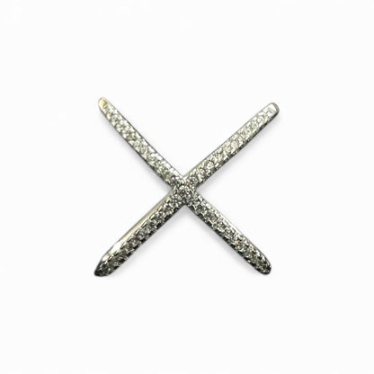 Anello Incrociato in Argento 925 – Design X Elegante e Luminoso