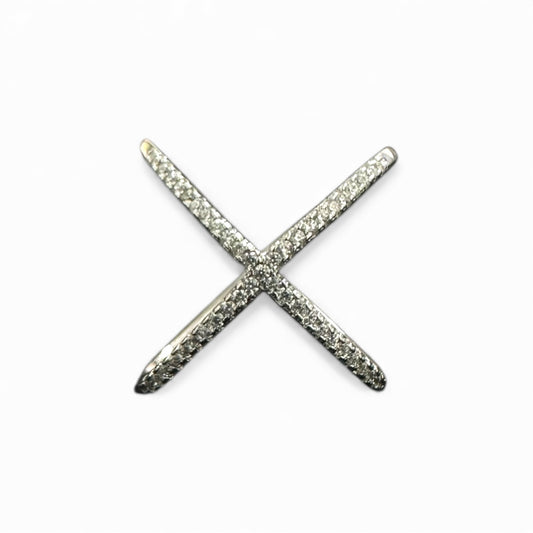 Anello Incrociato in Argento 925 – Design X Elegante e Luminoso