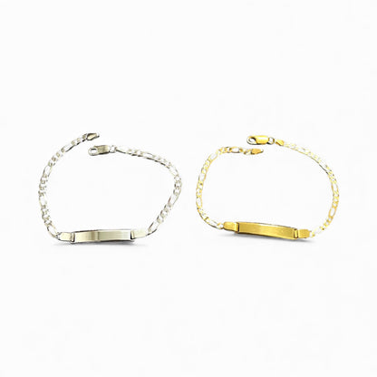 Bracciale con Piastra Classica – Dorato o Argento